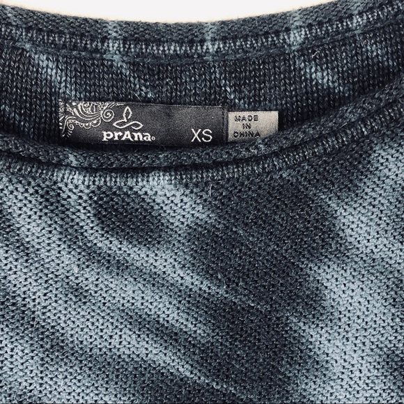 prAna Juliana Wrap Tie Dye Blue Sweater EUC • gently worn and loved - Picture 2 of 6